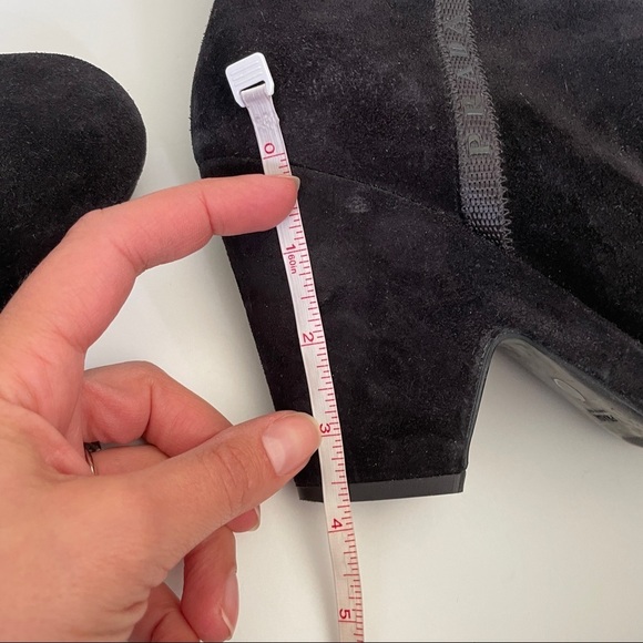 Prada Black Booties with Spell Out PRADA down Side Size 10 - Picture 12 of 16